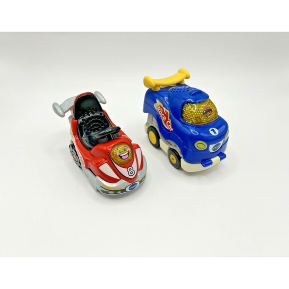 Vtech GO GO SMART Wheels Gavin Red Race Car Go Kart + Blue Race Car Lot Of 2 - Picture 3 of 16